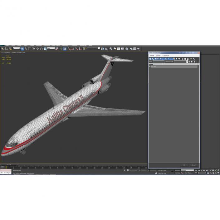 3D Boeing 727-200 Kalitta Air