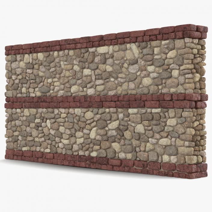 Wall Section Greco Roman 3D model