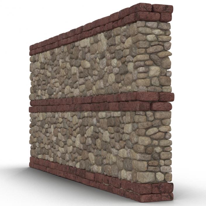 Wall Section Greco Roman 3D model