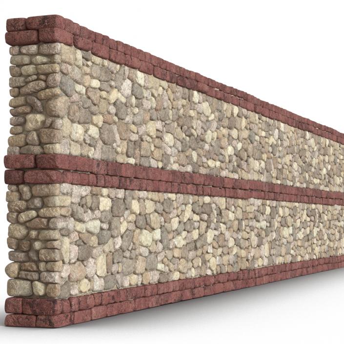 Wall Section Greco Roman 3D model