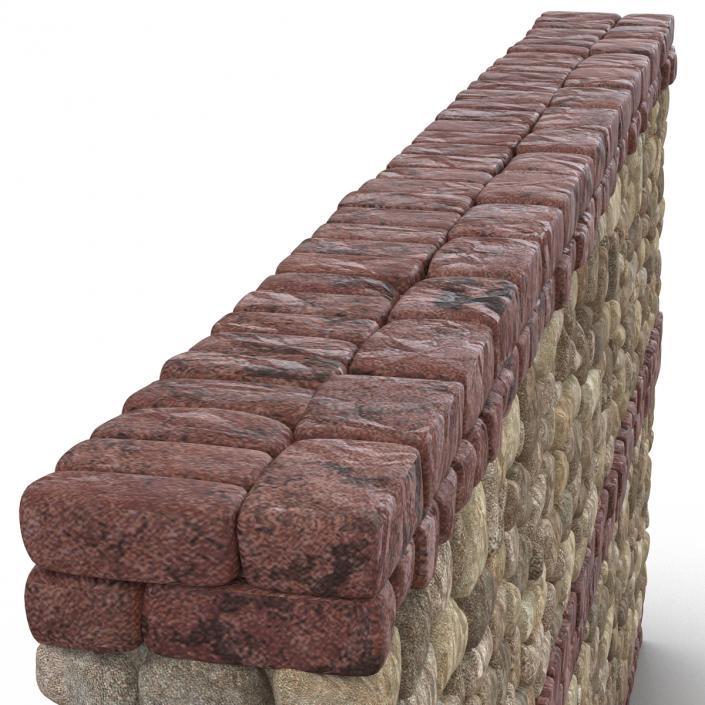 Wall Section Greco Roman 3D model