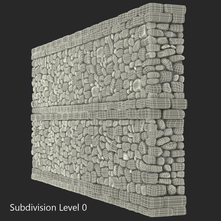 Wall Section Greco Roman 3D model