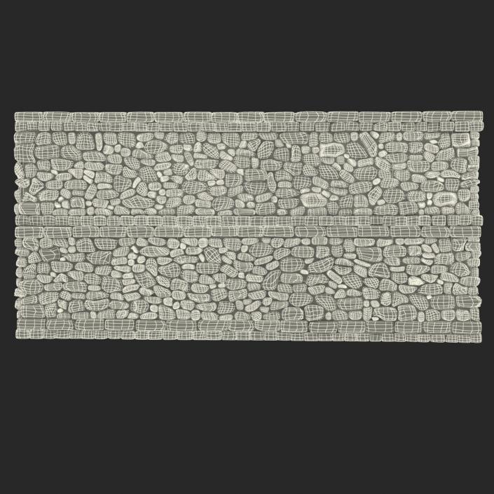 Wall Section Greco Roman 3D model