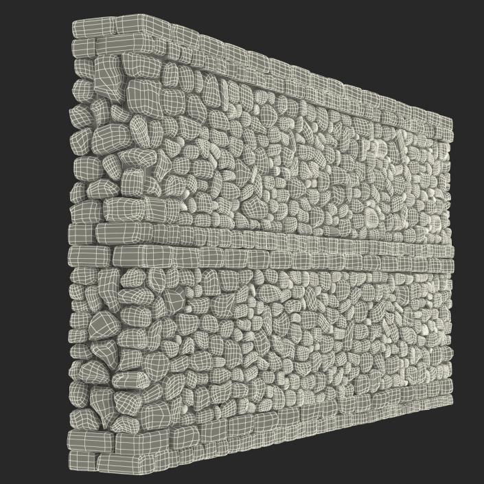 Wall Section Greco Roman 3D model