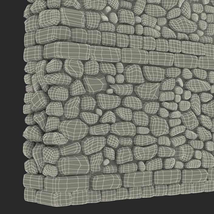 Wall Section Greco Roman 3D model