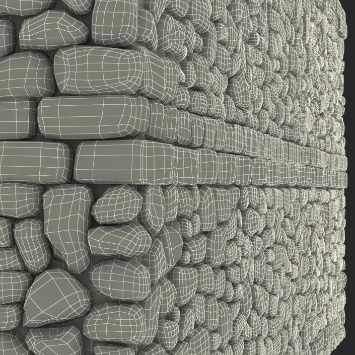 Wall Section Greco Roman 3D model