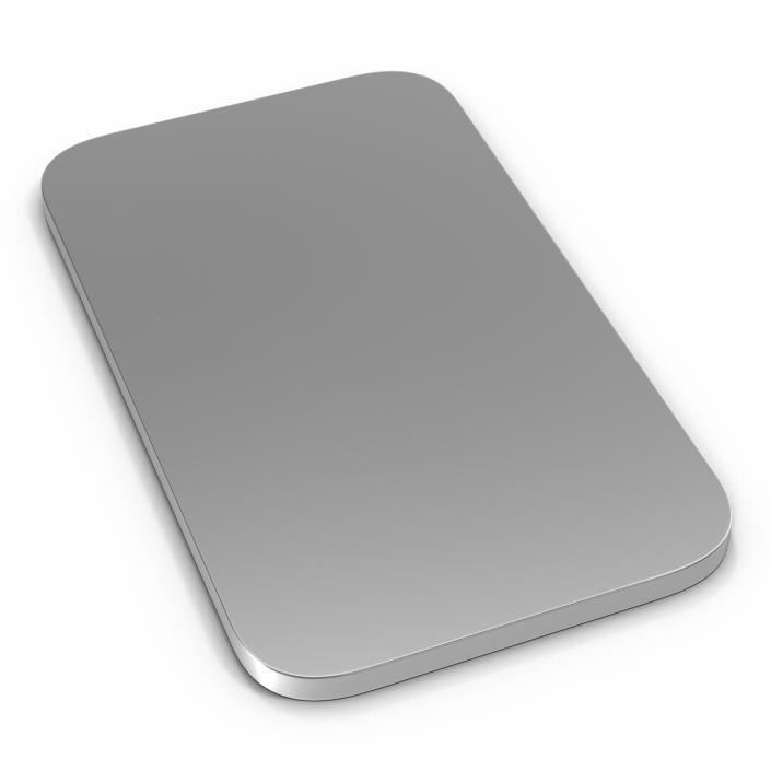 3D Silver Bar 5g model