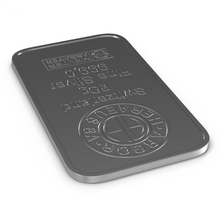 Silver Bar 20g 3D model