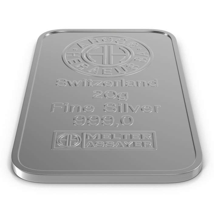 Silver Bar 20g 3D model