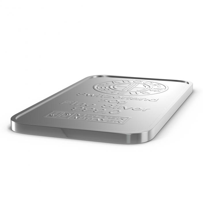 Silver Bar 50g 3D model