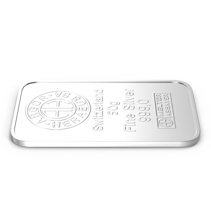 Silver Bar 50g 3D model