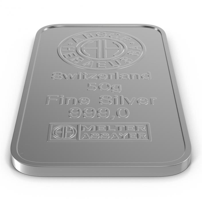 Silver Bar 50g 3D model