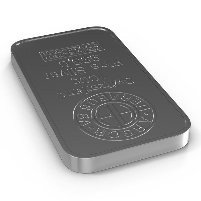 3D model Silver Bar 100g