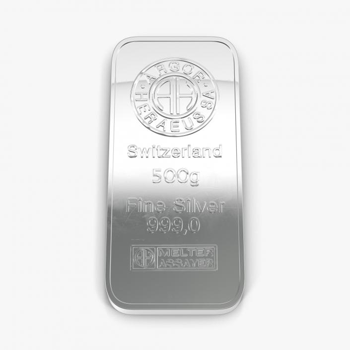 3D model Silver Bar 500g