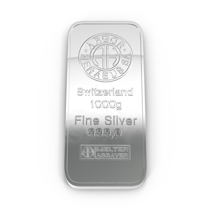 3D Silver Bar 1000g