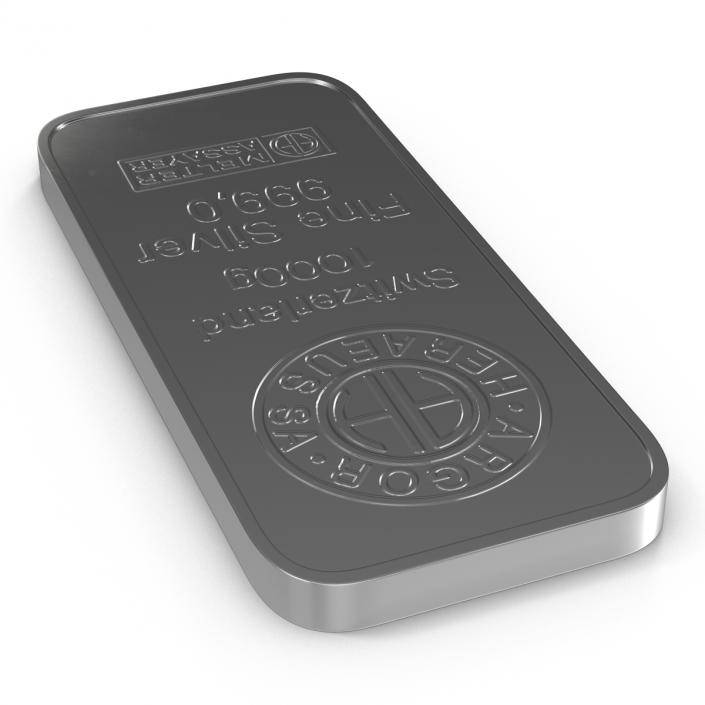 3D Silver Bar 1000g