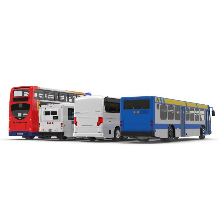 3D Buses Collection 4 model