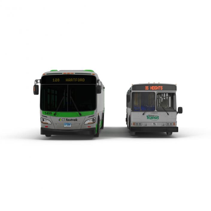 3D Buses Collection 4 model