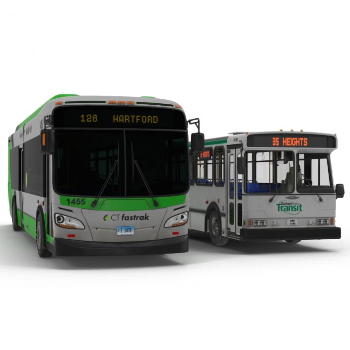 3D Buses Collection 4 model