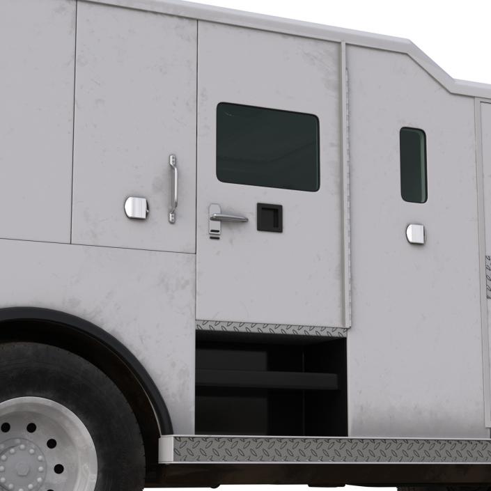 3D Armored Cash Transport Car Rigged model