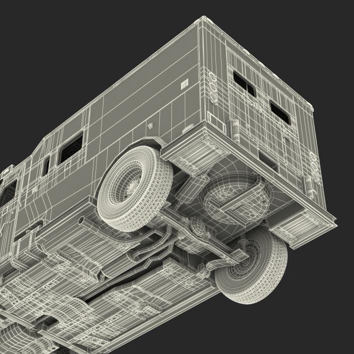 3D Armored Cash Transport Car Rigged model