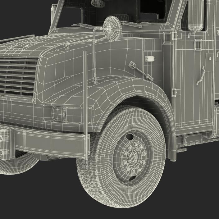 3D Armored Cash Transport Car Rigged model