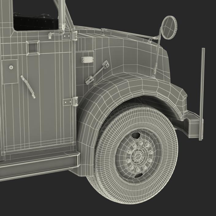 3D Armored Cash Transport Car Rigged model