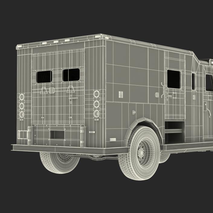 3D Armored Cash Transport Car