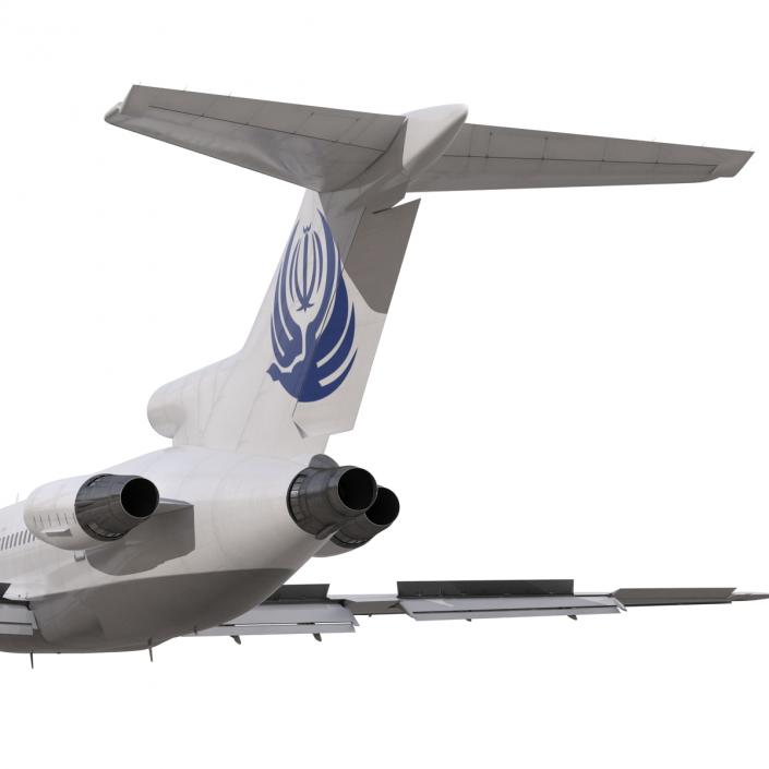 3D Boeing 727-200 Iran Aseman Rigged model