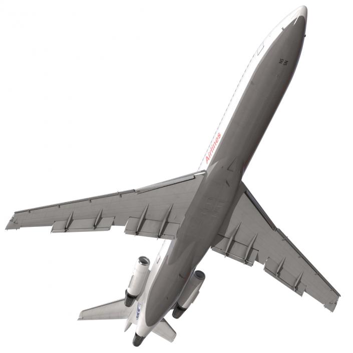 3D Boeing 727-200 Iran Aseman Rigged model