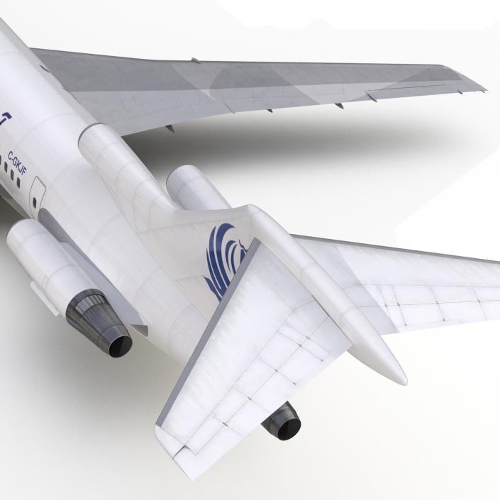 3D Boeing 727-200 Iran Aseman Rigged model