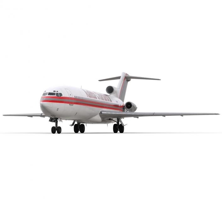 3D Boeing 727-200 Kalitta Air Rigged model