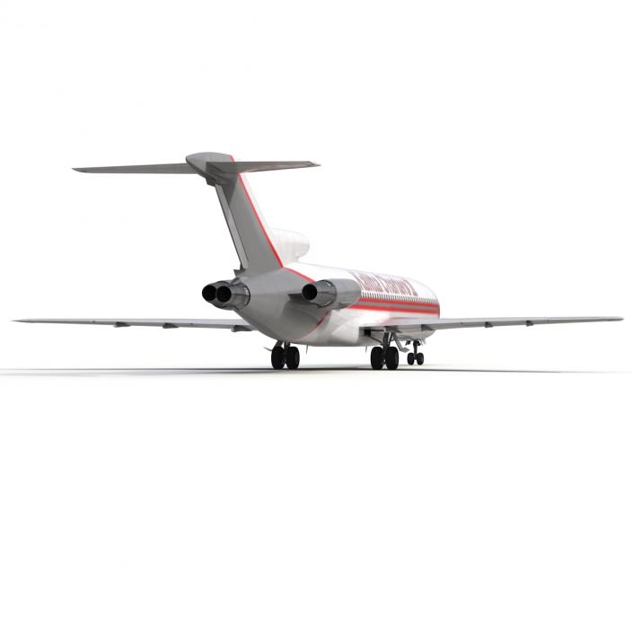 3D Boeing 727-200 Kalitta Air Rigged model