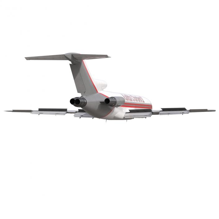 3D Boeing 727-200 Kalitta Air Rigged model