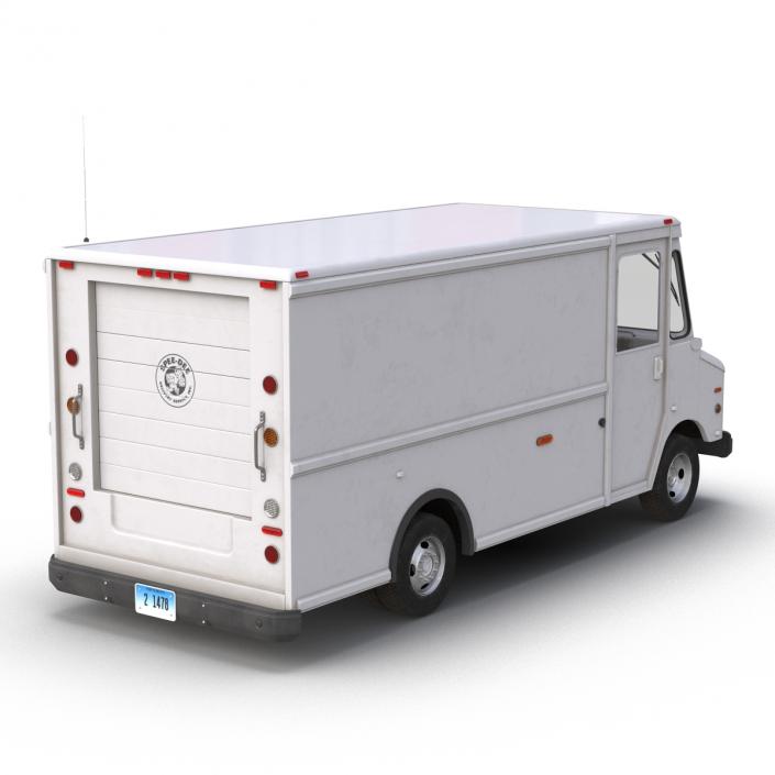 Post Office Truck Rigged 3D model