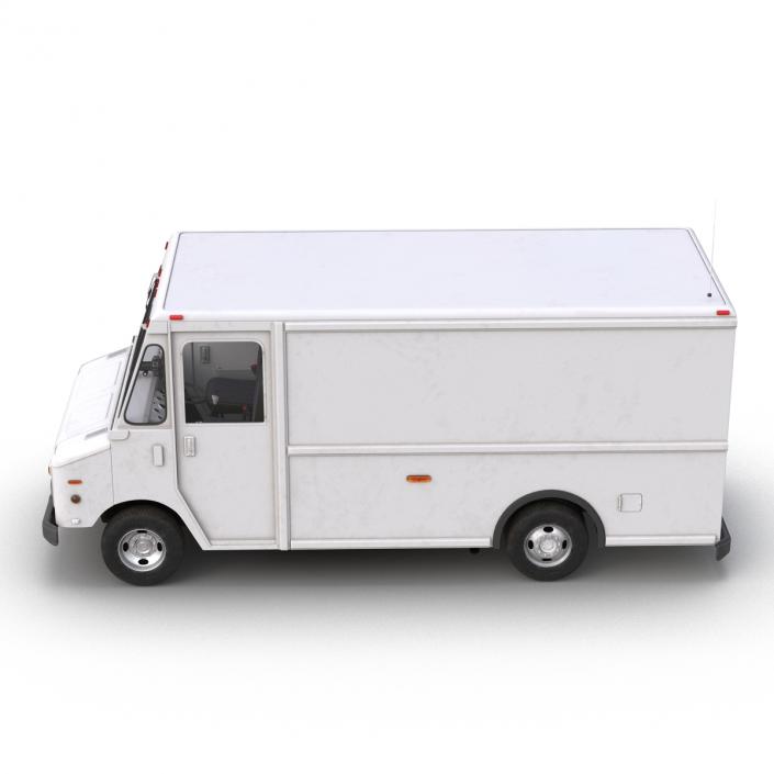 Post Office Truck Rigged 3D model