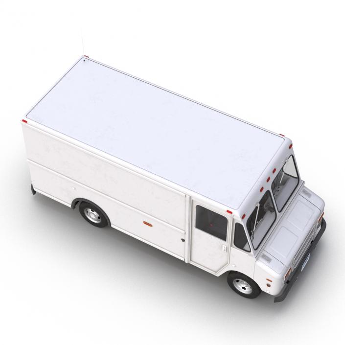 Post Office Truck Rigged 3D model