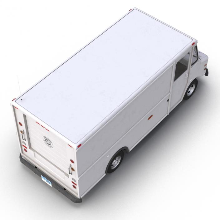 Post Office Truck Rigged 3D model