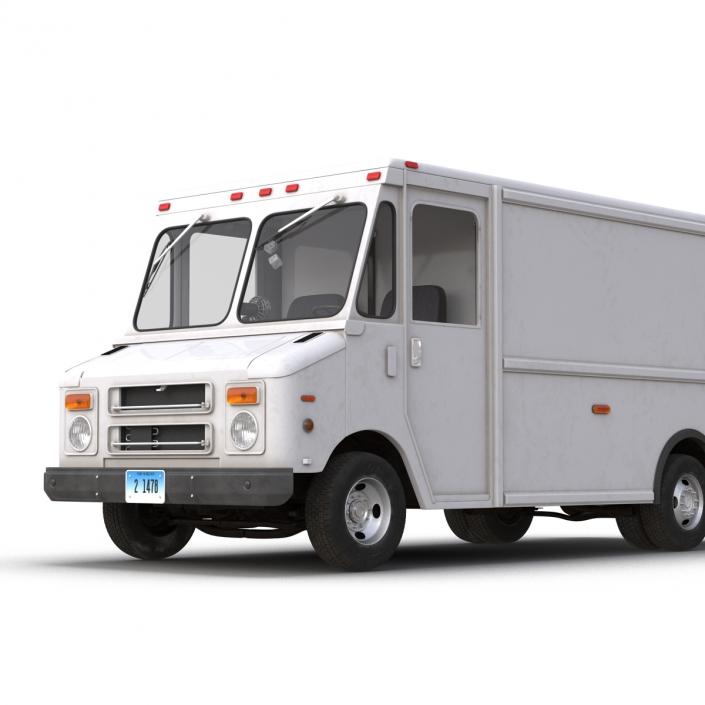 Post Office Truck Rigged 3D model