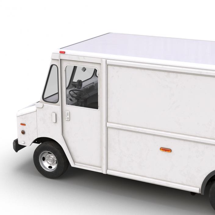 Post Office Truck Rigged 3D model