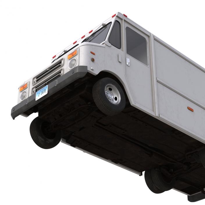 Post Office Truck Rigged 3D model