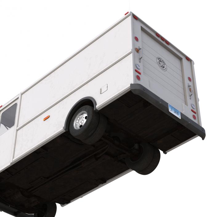 Post Office Truck Rigged 3D model