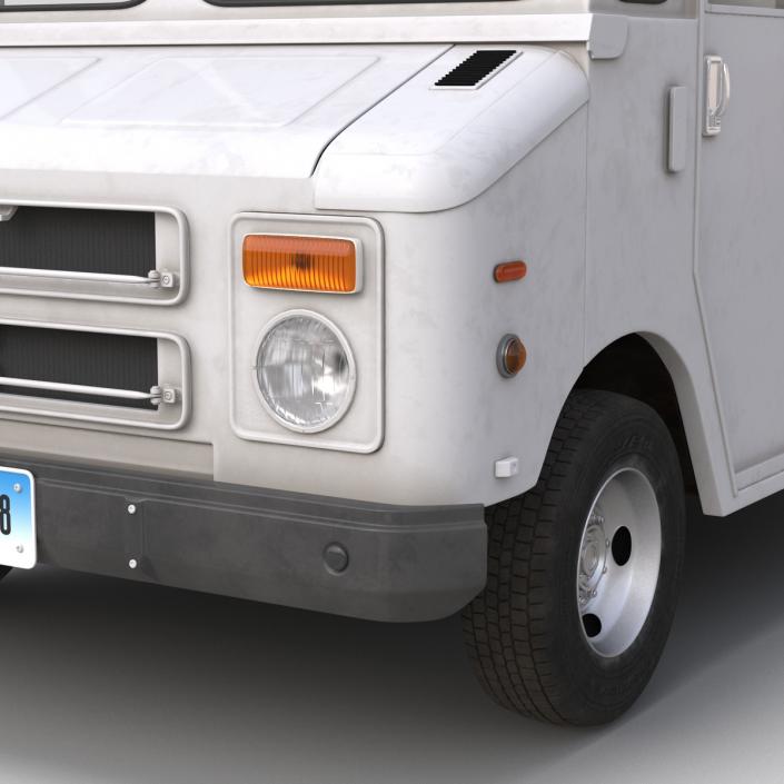 Post Office Truck Rigged 3D model