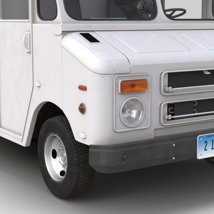 Post Office Truck Rigged 3D model