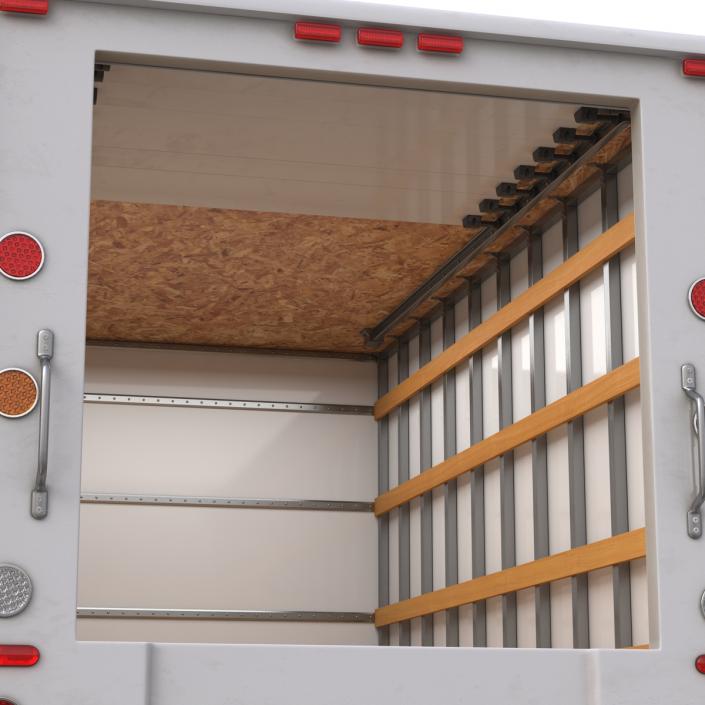 Post Office Truck Rigged 3D model