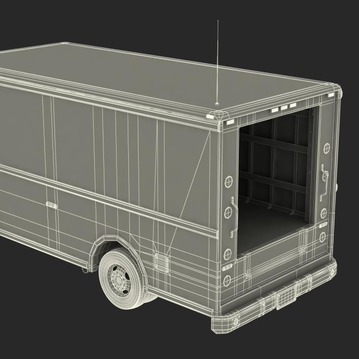 Post Office Truck Rigged 3D model