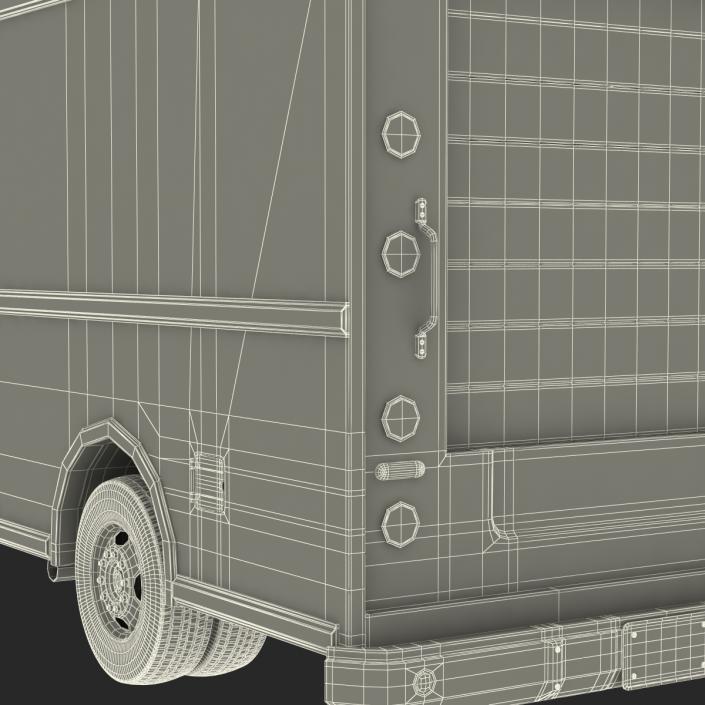 Post Office Truck Rigged 3D model