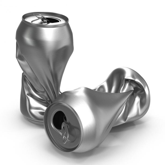 3D Crushed Soda Can 2 model