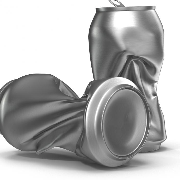 3D Crushed Soda Can 2 model