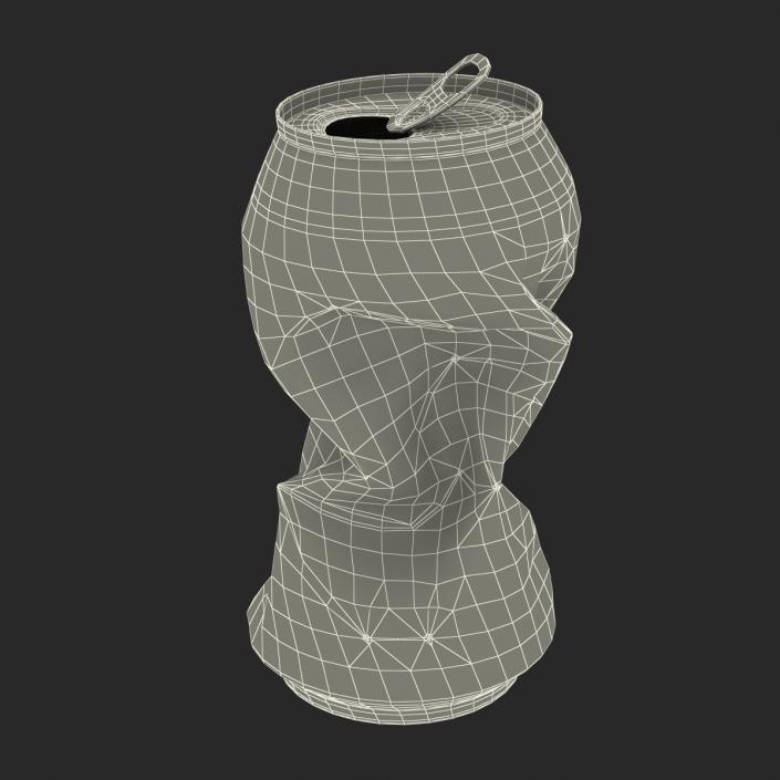 3D Crushed Soda Can 2 model